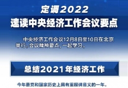 全文＋速覽！中央經濟工作會議定調2022